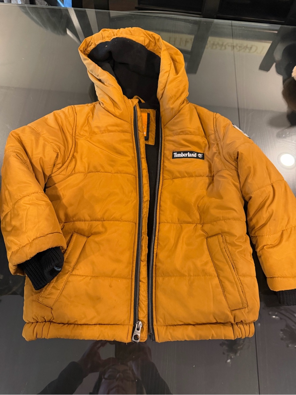 Timberland Ochre Quilted Hooded Puffer Jacket